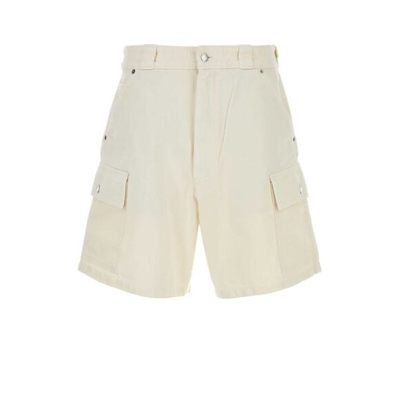Prada Men White Denim Bermuda Shorts